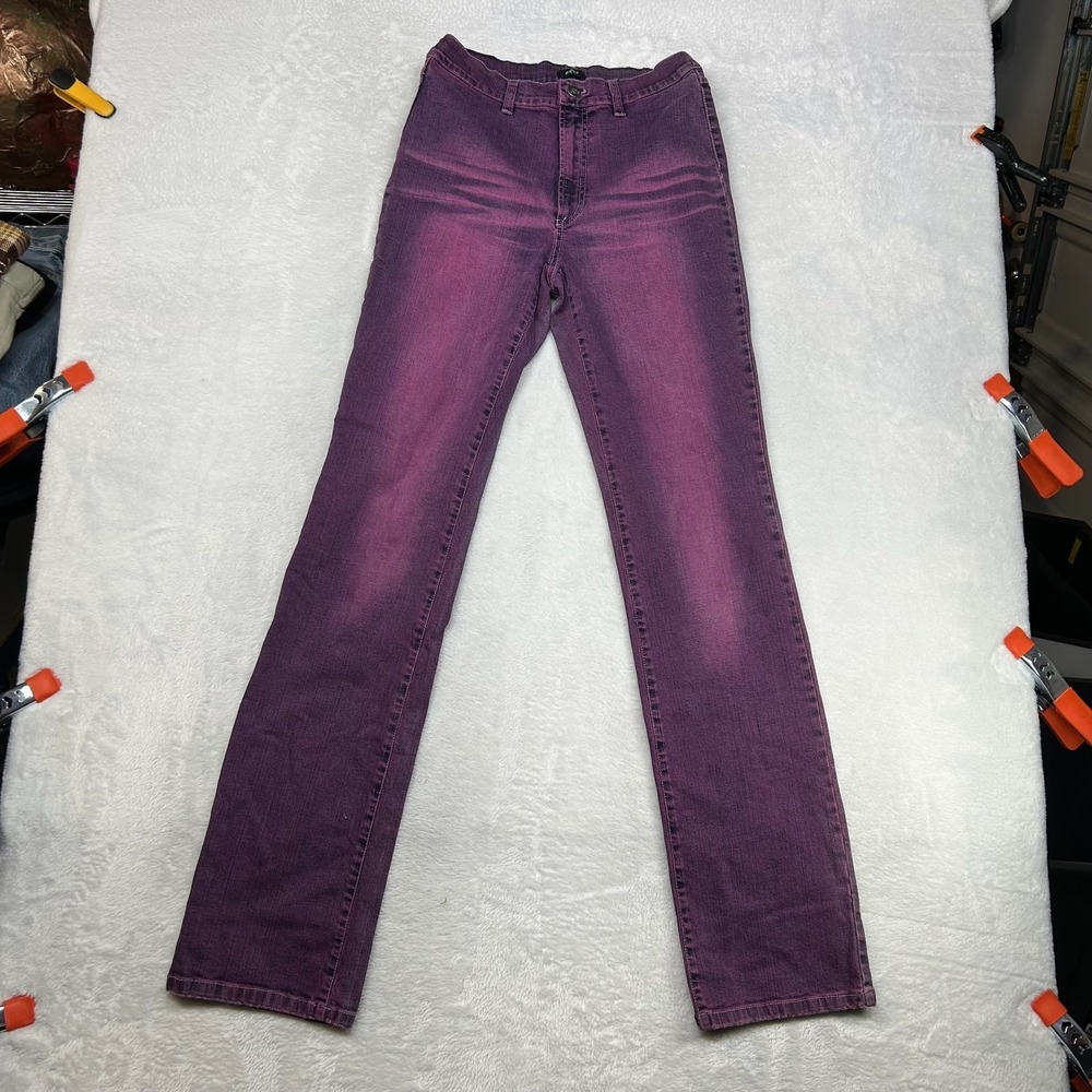 Exte by Ittierre S.p.A. Straight Jeans Womens Plum Denim Pockets Zip Fly - 25X33